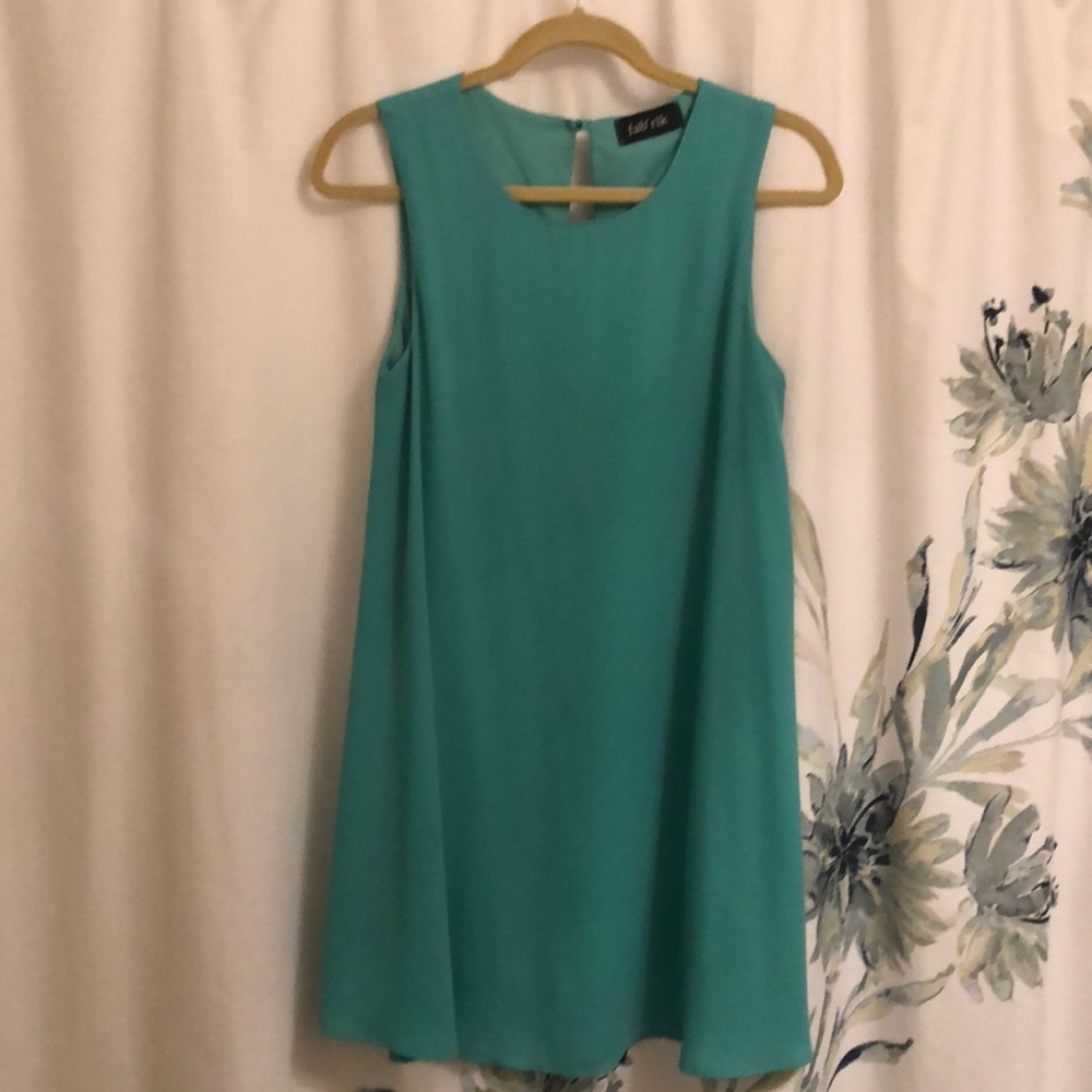 ❗️PRICE DROP❗️Fab’rik turquoise shift dress